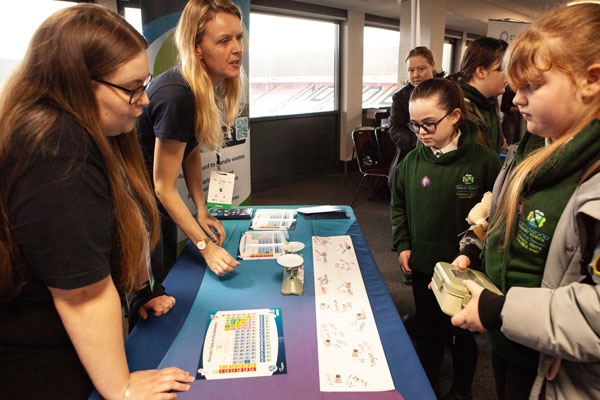 2024 Stemfest event discussing to younger generation about waste management